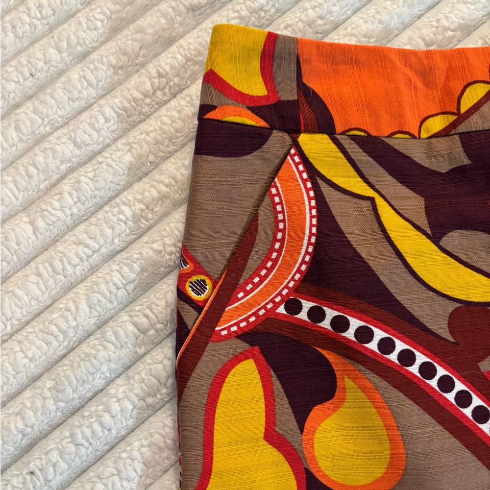 Merona Orange Brown Mini Skirt Resort Wear - Picture 5 of 11